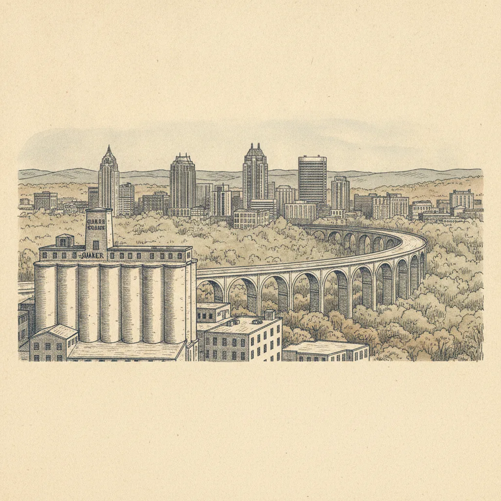 Akron skyline
