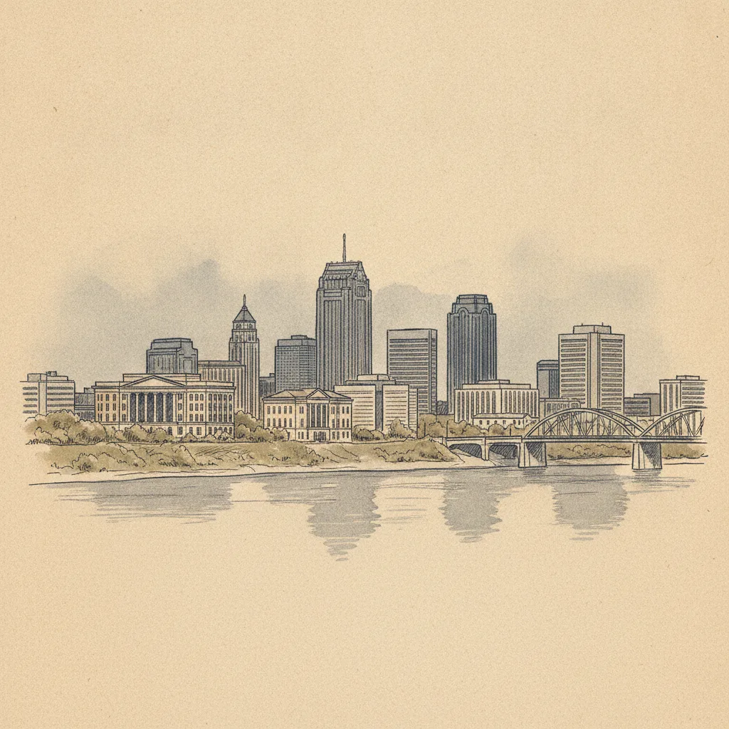 Evansville skyline