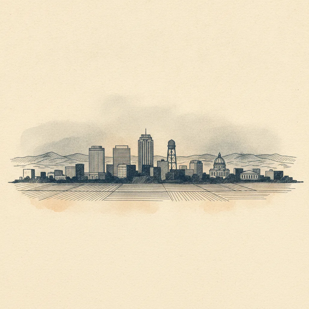 Fresno skyline