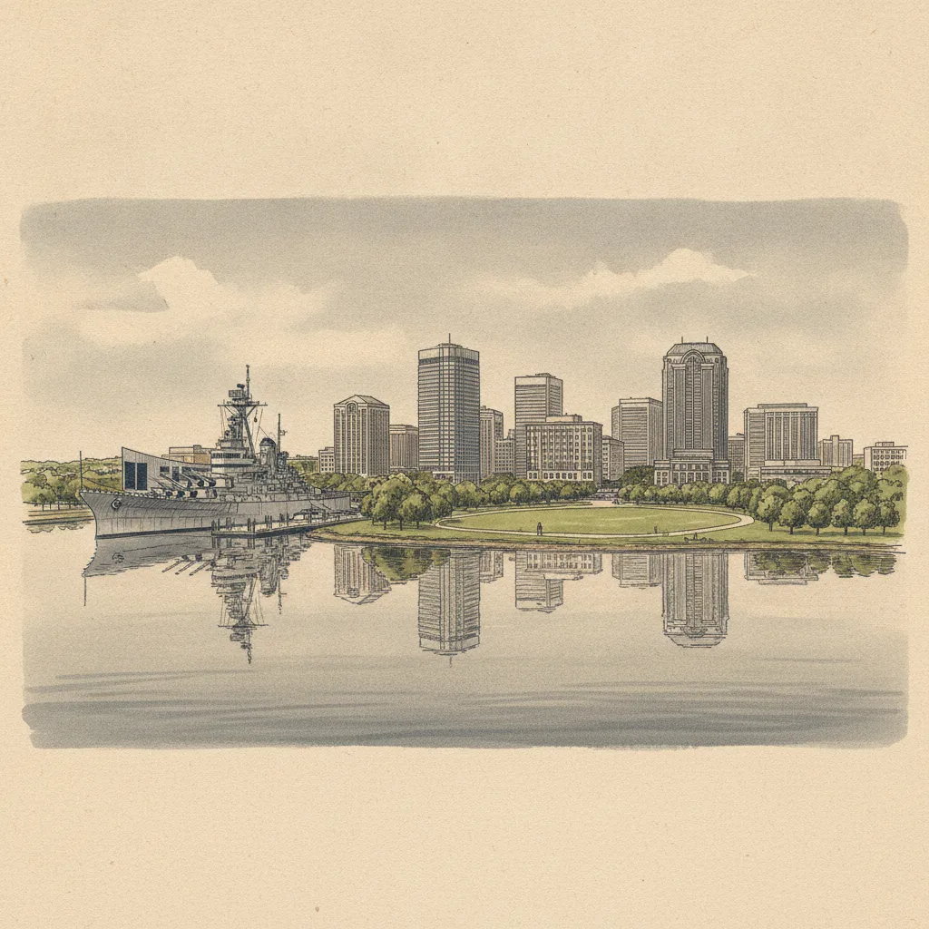 Norfolk skyline