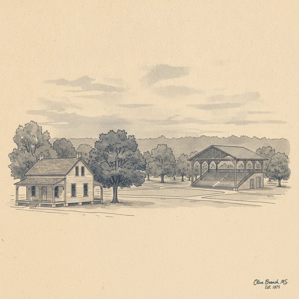 Olive Branch skyline