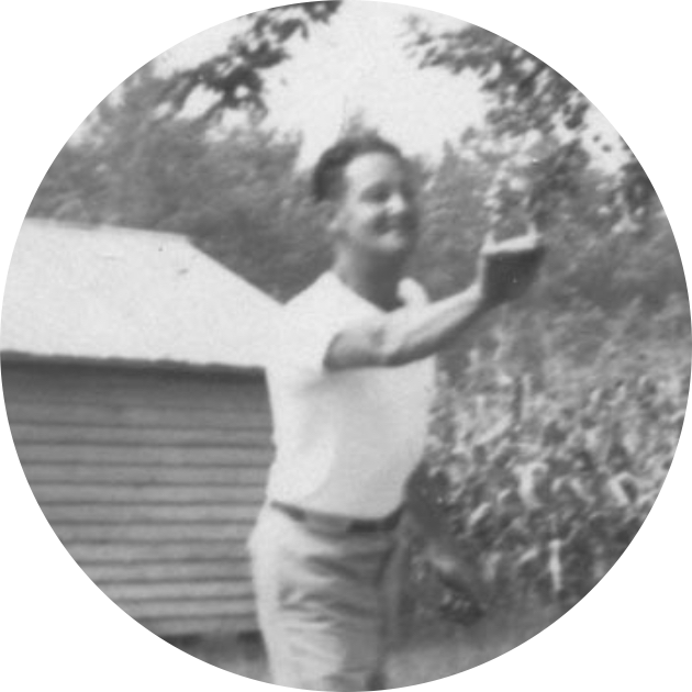 Attorney Small's late grandfather, James Madison Small, playing horseshoes in Mathews County, VA